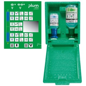 Plum Stazione lavaocchi in scatola a muro 200ml + 500ml