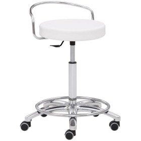 Mayer Arbeitshocker 1253 30582 weiss Kunstleder