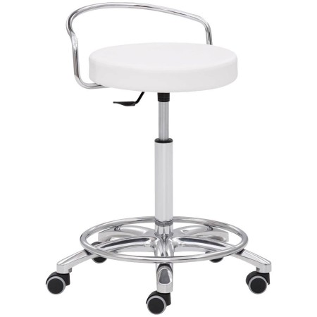 Mayer Arbeitshocker 1253 30582 weiss Kunstleder