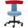 Mayer Arbeitshocker myDUO 1262 KGAS 622 hellblau, rot
