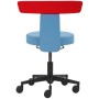 Mayer Arbeitshocker myDUO 1262 KGAS 622 hellblau, rot