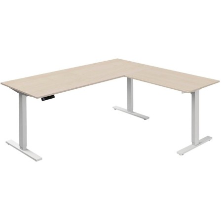 Move-3 Elektrisch höhenverstellbarer Schreibtisch L-Form, 180x80cm - Anbau 100x60cm