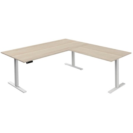 Move-3 Elektrisch höhenverstellbarer Schreibtisch L-Form, 200x100cm - Anbau 120x80cm