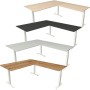 Move-4 XL Elektrisch höhenverstellbarer Schreibtisch L-Form, 200x100cm - Anbau 120x80cm
