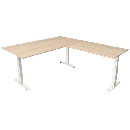 Move-4 XL Elektrisch höhenverstellbarer Schreibtisch L-Form, 200x100cm - Anbau 120x80cm