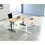 Move-2 Elektrisch höhenverstellbarer Schreibtisch rechteckig, T-Fuss-Gestell 140-180cm