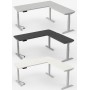 Move-3 Premium Elektrisch höhenverstellbarer Schreibtisch L-Form, 200x100cm - Anbau 120x80cm