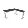 Move-3 Premium Elektrisch höhenverstellbarer Schreibtisch L-Form, 200x100cm - Anbau 120x80cm