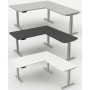 Move-3 Premium Elektrisch höhenverstellbarer Schreibtisch L-Form, 180x80cm - Anbau 100x60cm