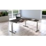 Move-3 Premium Elektrisch höhenverstellbarer Schreibtisch L-Form, 180x80cm - Anbau 100x60cm