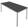 Prime Schreibtisch rechteckig, 4-Fuss-Gestell 160 - 200cm