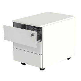 Form 1 Rollcontainer weiss 3 Schubladen 42 x 60 x 54 cm