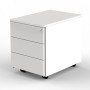 Form 1 Rollcontainer weiss 3 Schubladen 42 x 60 x 54 cm