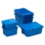Contenitore impilabile SN chiuso Blu