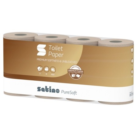 Satino PureSoft Toilettenpapier Kleinrollen - MT1 System 48 Rollen 
(6 x 8)