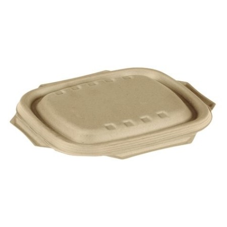 Deckel aus Bagasse zu Menuschalen 500 Stück 
(4 x 125)