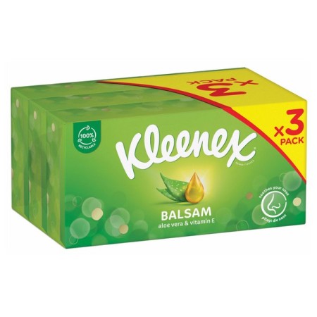 Kosmetiktuch Kleenex Balsam Box Trio 24 Boxen 
(8 x 3)