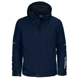Projob Softshell / Kapuzze 3-Lagig Gefüttert Blau Marine 1 Stück