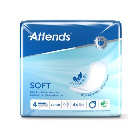 ATTENDS Soft Hygiene-Einlagen 180 Stück 
(6 x 30)