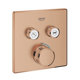 GROHE Grohtherm SmartControl Thermostat Fertigmontageset mit 2 Absperrventilen, eckige Ausführung GROHE Grohtherm SmartControl Thermostat Fertigmontageset mit 2 Absperrventilen, eckige Ausführung