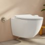 VitrA Aquacare Sento WC-Set mit Bidetfunktion, spülrandlos, inkl. Sitz