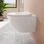 VitrA Aquacare Sento WC-Set mit Bidetfunktion, spülrandlos, inkl. Sitz