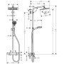 hansgrohe Crometta E 240 1jet Showerpipe