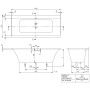 Villeroy & Boch Subway 3.0 Duo Badewanne 170 x 75 cm, mit SilentFlow
