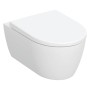 Geberit iCon Set Wand-WC Tiefspüler, geschlossene Form, Rimfree, mit WC-Sitz