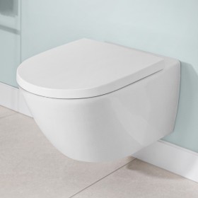 Villeroy & Boch Subway 3.0 Tiefspül-WC spülrandlos, wandhängend, TwistFlush, mit WC-Sitz 8M42S1, Combi-Pack Villeroy & Boch Subway 3.0 Tiefspül-WC spülrandlos, wandhängend, TwistFlush, mit WC-Sitz 8M42S1, Combi-Pack