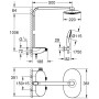 GROHE Rainshower Duschsystem SmartControl 360 Duo mit Thermostatbatterie