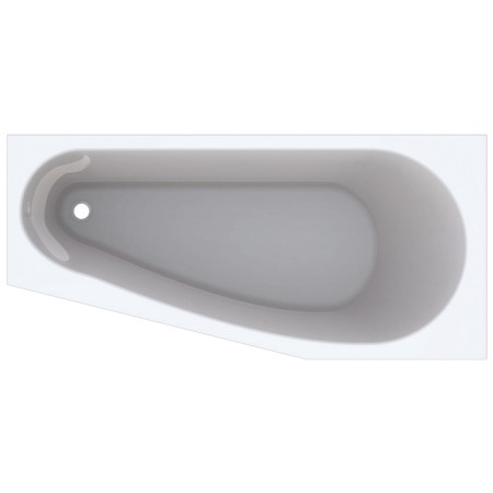 Geberit Renova Fünfeckbadewanne, rechts