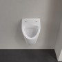 Villeroy & Boch O.novo Absaug-Urinal Compact, für Deckel, mit Zielobjekt, Zulauf verdeckt