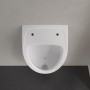 Villeroy & Boch O.novo Absaug-Urinal Compact, für Deckel, mit Zielobjekt, Zulauf verdeckt