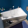 Duravit No. 1 Trapez-Badewanne 150 x 80 cm mit 1 Rückenschräge rechts