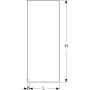Geberit Duschtrennwand für Walk-In-Dusche 120 x 200 cm