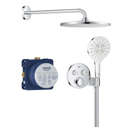 GROHE Precision SmartControl Duschsystem, Thermostat, UP,  mit Vitalio Rain Mono 310, rund