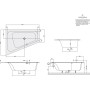 Villeroy & Boch Loop & Friends SQUARE Eckbadewanne 175 x 135 cm, links