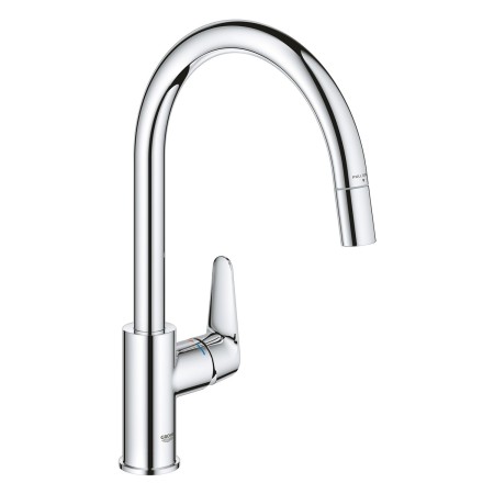 GROHE StartCurve Einhand-Spültischbatterie 1/2" hoher Auslauf herausziehbar