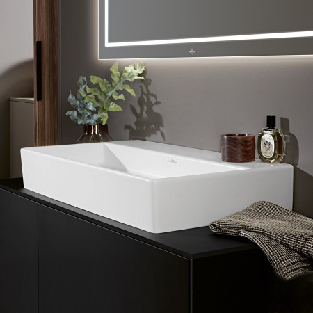 Villeroy & Boch Memento 2.0 Waschtisch 80 cm ohne Hahnloch, ohne Überlauf