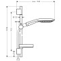 hansgrohe Raindance Select 150 / Unica'S Puro Set 90 cm