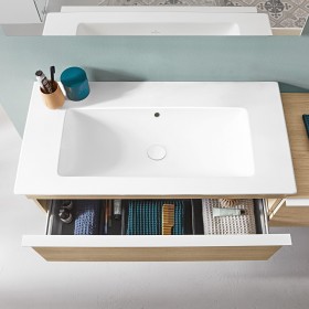 Villeroy & Boch Venticello Schrankwaschtisch 80 x 50,5 cm, ohne Hahnloch, mit Überlauf