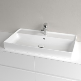 Villeroy & Boch Collaro Schrankwaschtisch 80 cm geschliffen, mit Überlauf, 1 Hahnloch