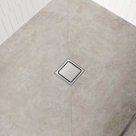 hansgrohe RainDrain Spot Plus Komplettset Punktablauf 150/150 mit höhenverstellbarem Rahmen