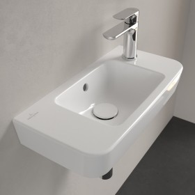 Villeroy & Boch O.novo Handwaschbecken compact 50 x 25 cm mit Überlauf, Hahnloch rechts
