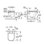 GROHE Euro Keramik Set Wand-Tiefspül-WC spülrandlos, Abgang waagerecht, für Unterputz-Spülkasten