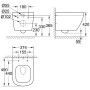 GROHE Euro Keramik Wand-Tiefspül-WC compact für Unterputz-Spülkasten, spülrandlos