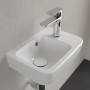 Villeroy & Boch O.novo Handwaschbecken compact 36 x 25 cm mit Überlauf, Becken links
