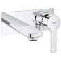 GROHE Lineare Neu 2-Loch-Waschtischbatterie Unterputz, Ausladung 15 cm