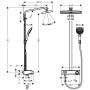 hansgrohe Raindance Select E 360 1jet ShowerTablet Showerpipe
